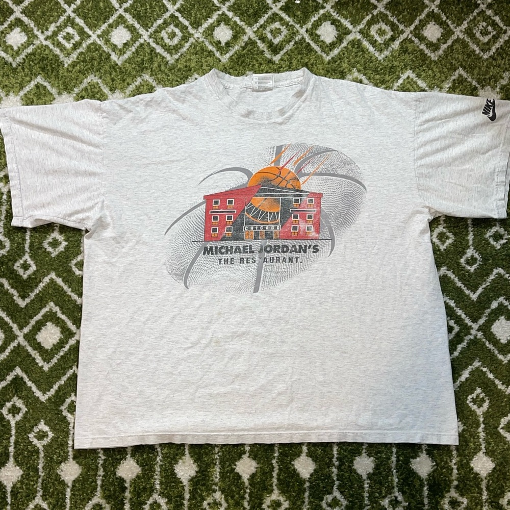 Vintage 1998 Nike White Tag Jordan Restaurant Shirt 2X